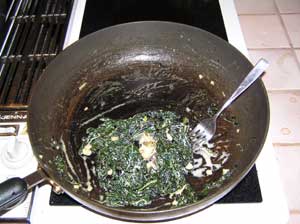 Oysters and Lacinato Kale
