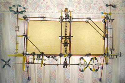 Front View of K'Nex Lamp