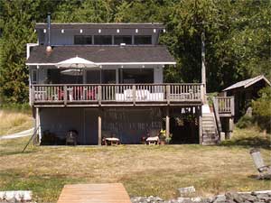 The Cottage as seen from the lake