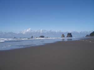 Scene at Second Beach